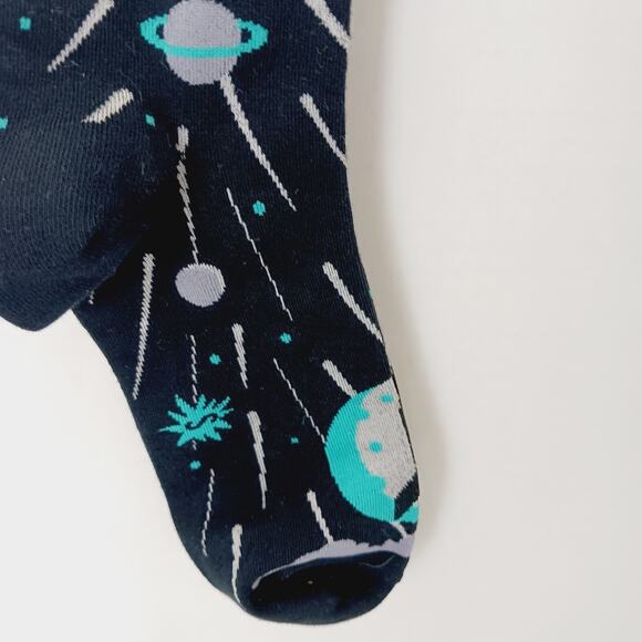 Sock It To Me Crew Men Women Glow In The Dark Planets Rocket Outer Cotton Comfy - Picture 9 of 12